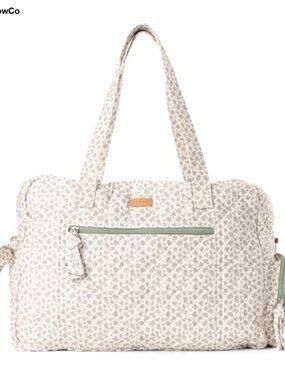 Quilted Cotton Weekender Duffle Travel Bag Hospital Labor Overnight